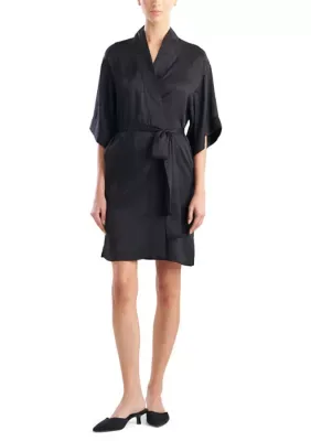 N by Natori Satin Wrap Robe by Natori