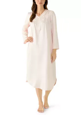 Brush Back Satin Nightgown by Miss Elaine