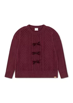 Oversized Bow Front Sweater by Abercrombie Kids