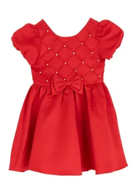 Satin Pearl Dress by Rare Editions