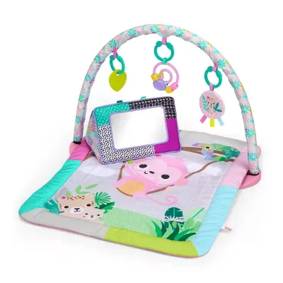 Treetop Bloom Baby Activity Gym & Tummy Time Mat with Toy Bar and 4 Toys by Bright Starts