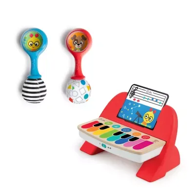 First Tunes Piano & Shakers Musical Gift Set, 3-Piece, Ages 6+ Months by Baby Einstein
