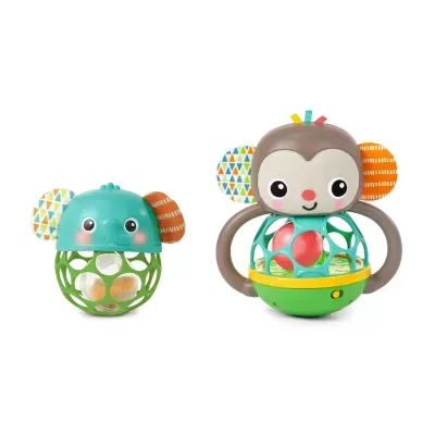 Giggle & Rattle Gift Set, 2-PK, Monkey and Elephant by Bright Starts