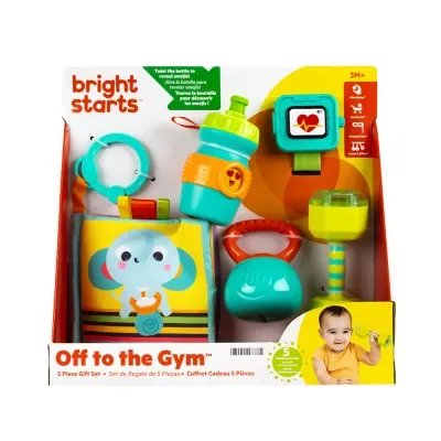 Off to the Gym 5 Piece Baby Toy Gift Set, 3M+ by Bright Starts