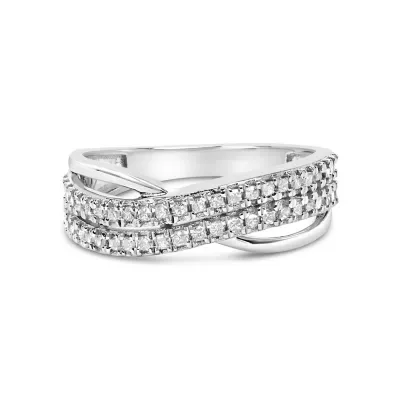 10K White Gold 1/2 Cttw Princess Diamond Split Shank Band Ring by Haus of Brilliance
