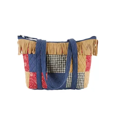 Cheyenne Patchwork Cotton Quilted Tote Bag by C&f Home