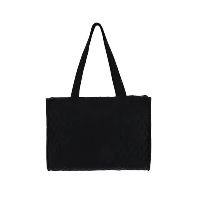 Manhattan Solid Cotton Quilted Brief Bag Purse by C&f Home
