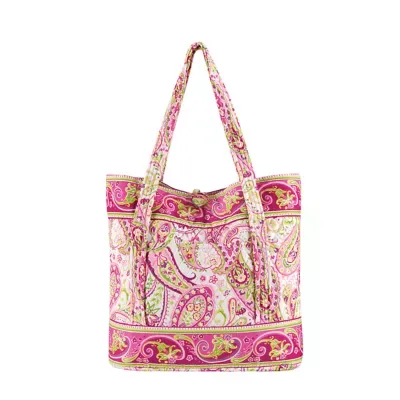 Salinas Floral Cotton Quilted Tote Bag 17 x 14 by C&f Home