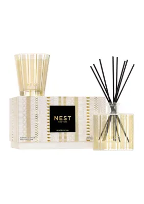 Winter Chai Classic Candle Reed Diffuser Duo by Nest New York