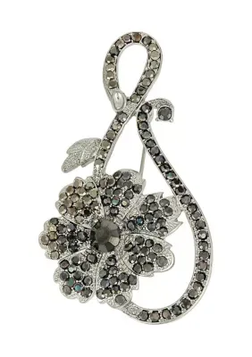Stone Flower Pin