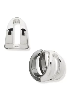 Split Huggie Earrings by Nine West