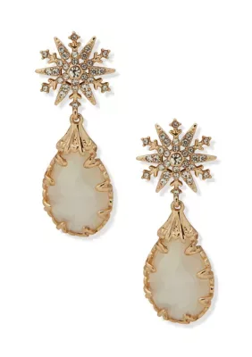 Snowflake Drop Earrings by Lonna & Lilly