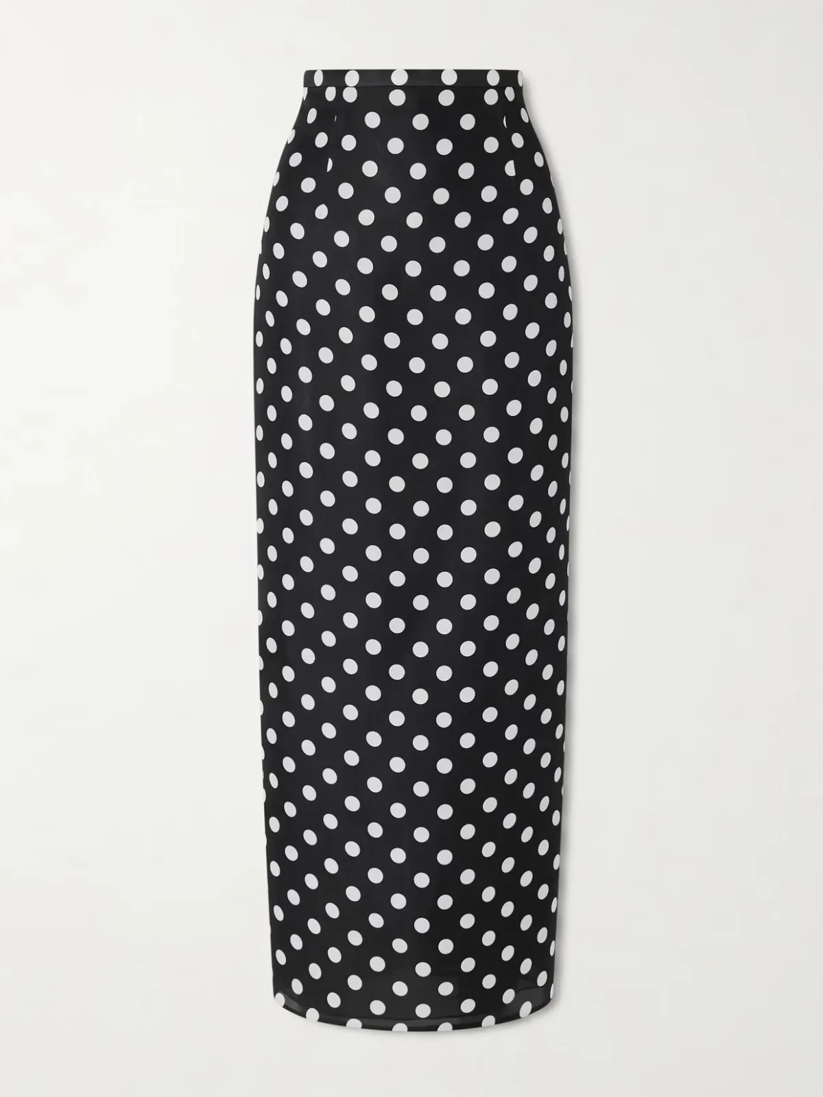 - Winton Polka-dot Silk Midi Skirt -