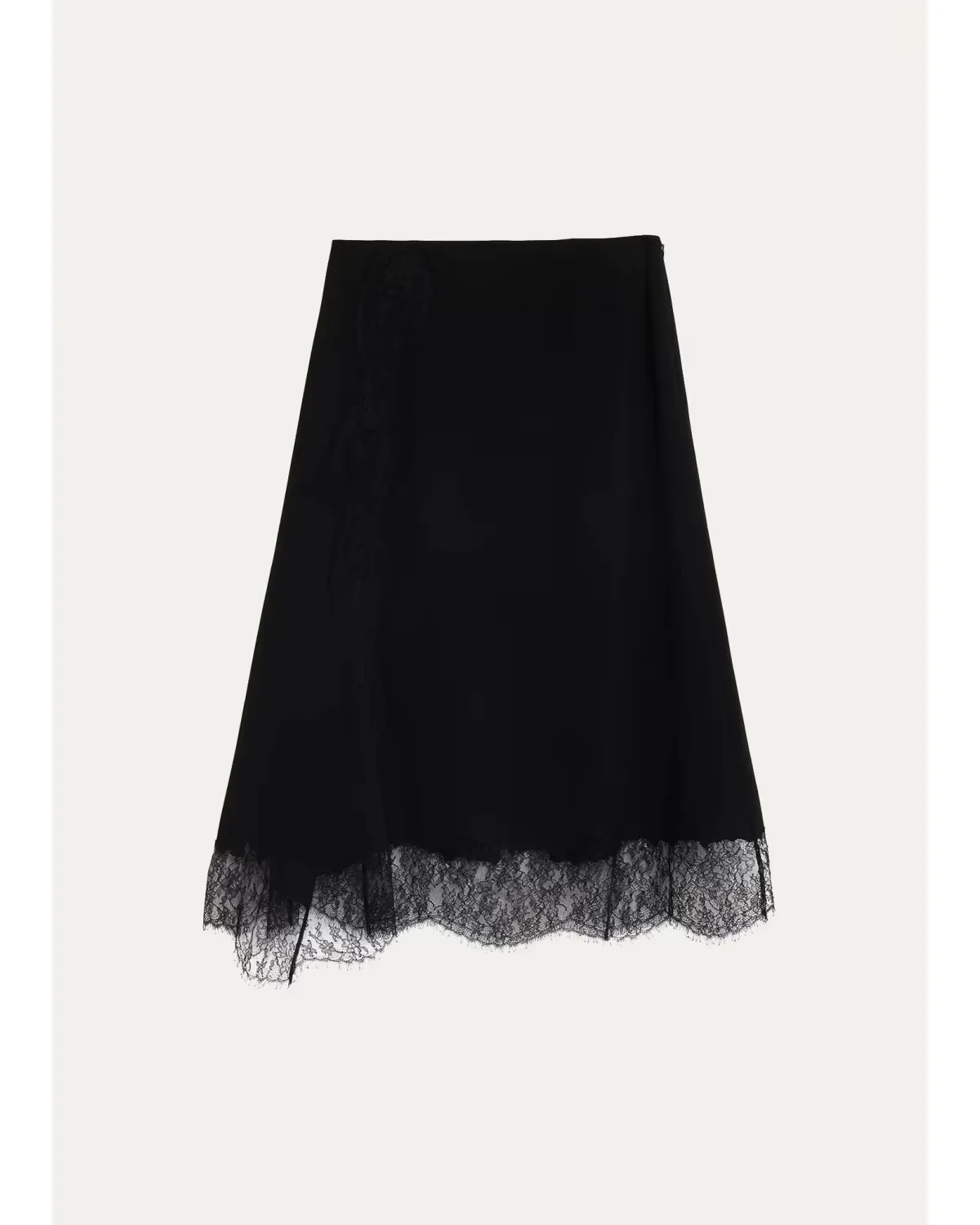 Lace-Trim Finesse Crepe Midi Skirt by Lafayette 148 New York