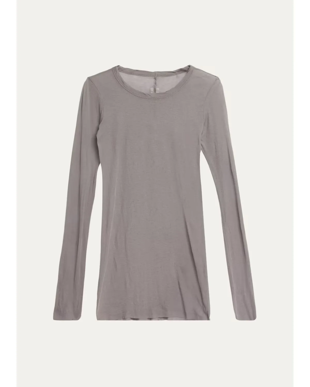 Long-Sleeve Rib Cotton T-Shirt - STEEL by Rick Owens