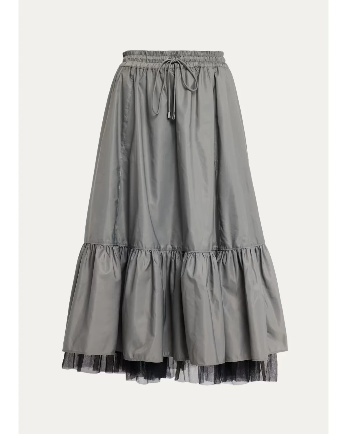 Arianne Tiered Drawstring Midi Skirt by Cinq  Sept