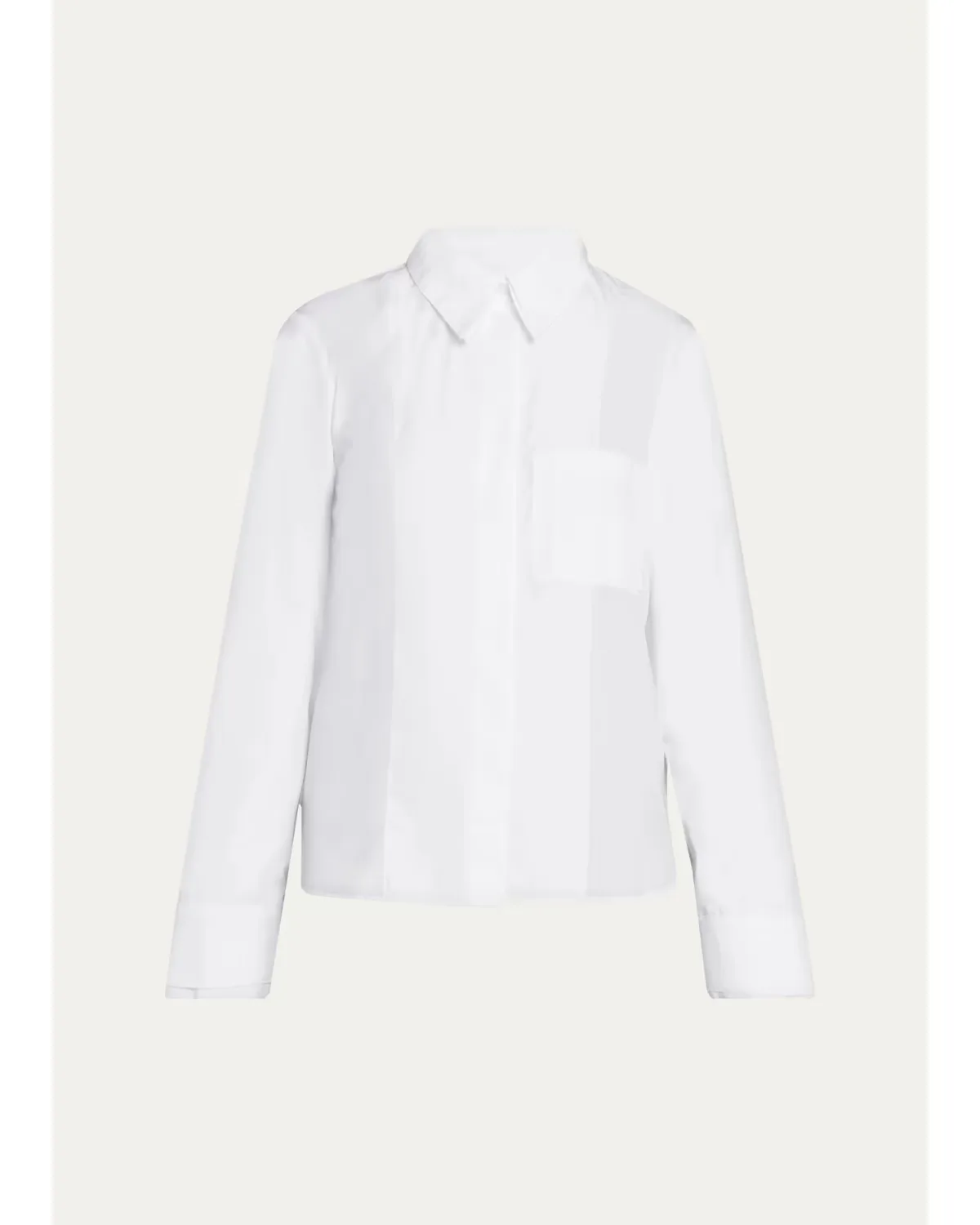 Double-Layer Boyfriend Shirt in Superfine Cotton Shirting by TWP
