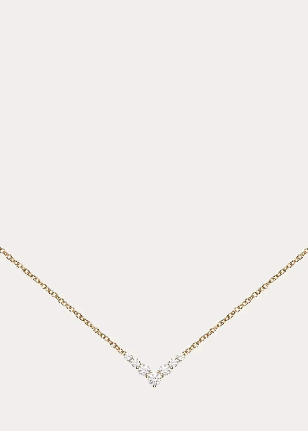 18K Yellow Gold Diamond Aria V Necklace by Melissa Kaye