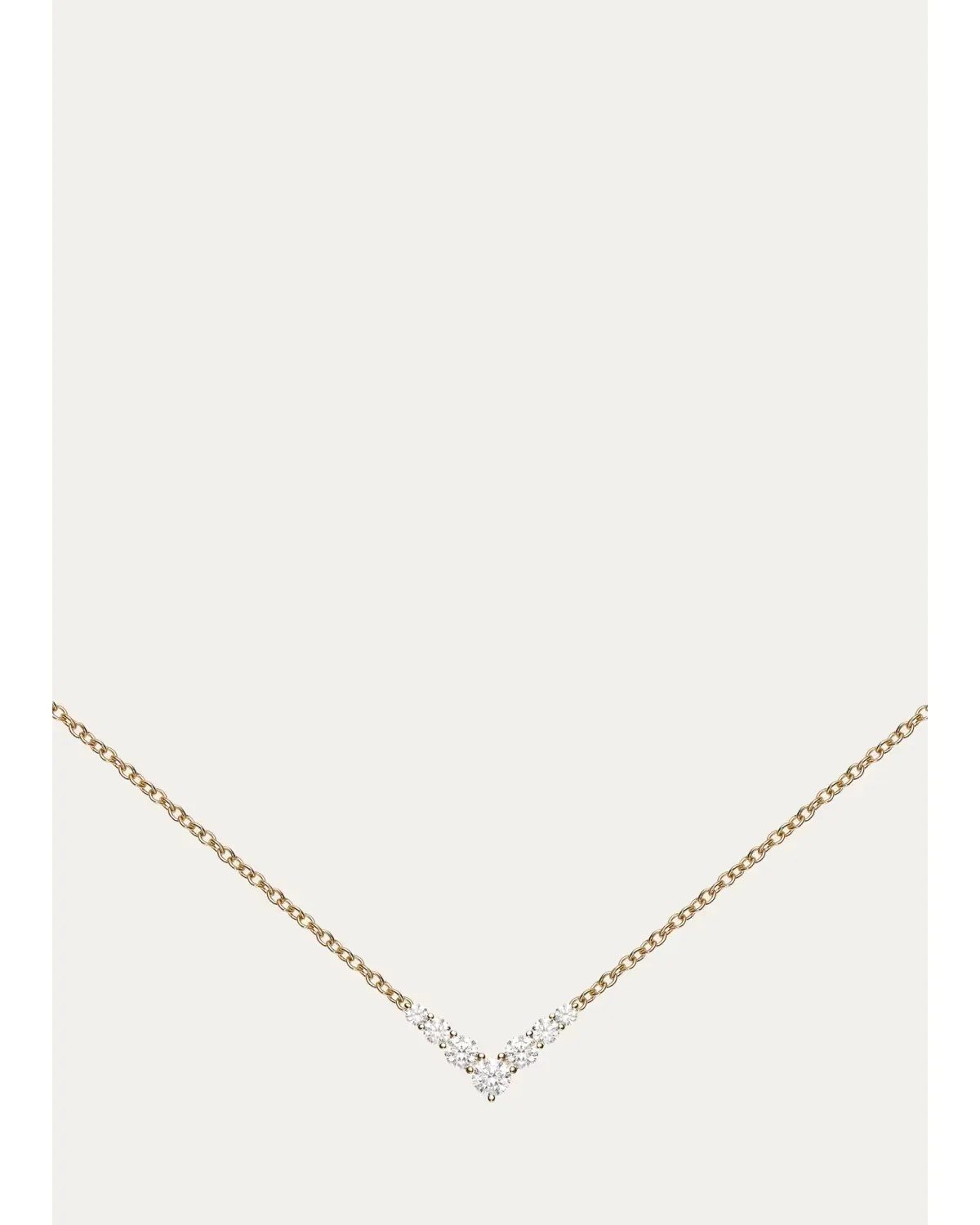 18K Yellow Gold Diamond Aria V Necklace by Melissa Kaye