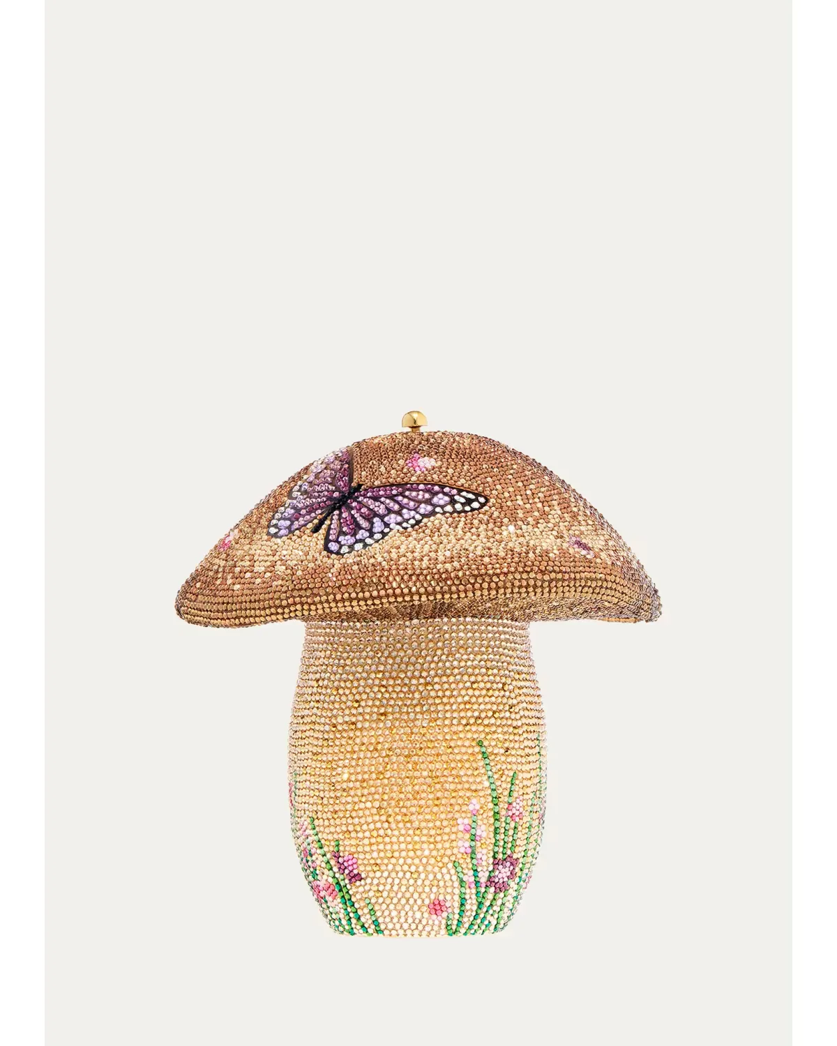 Mushroom Bella Crystal Clutch Bag