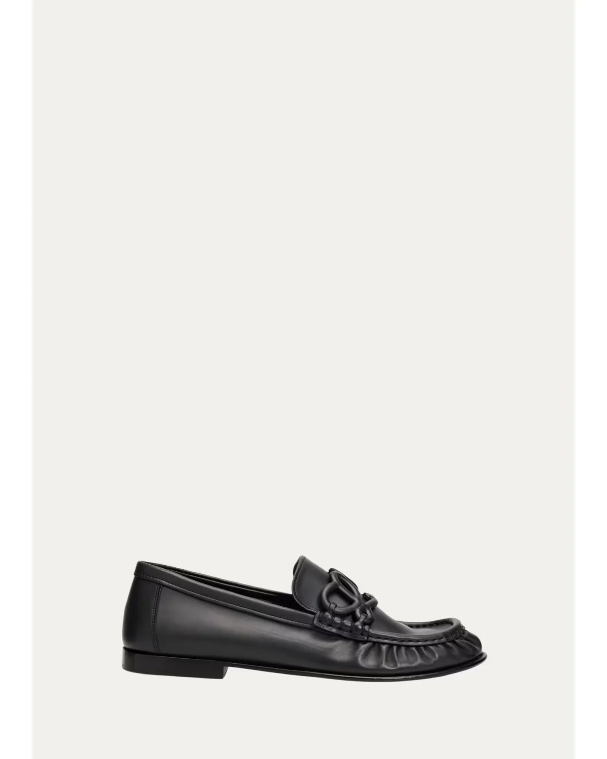 Double L Leather Loafers by LOEWE