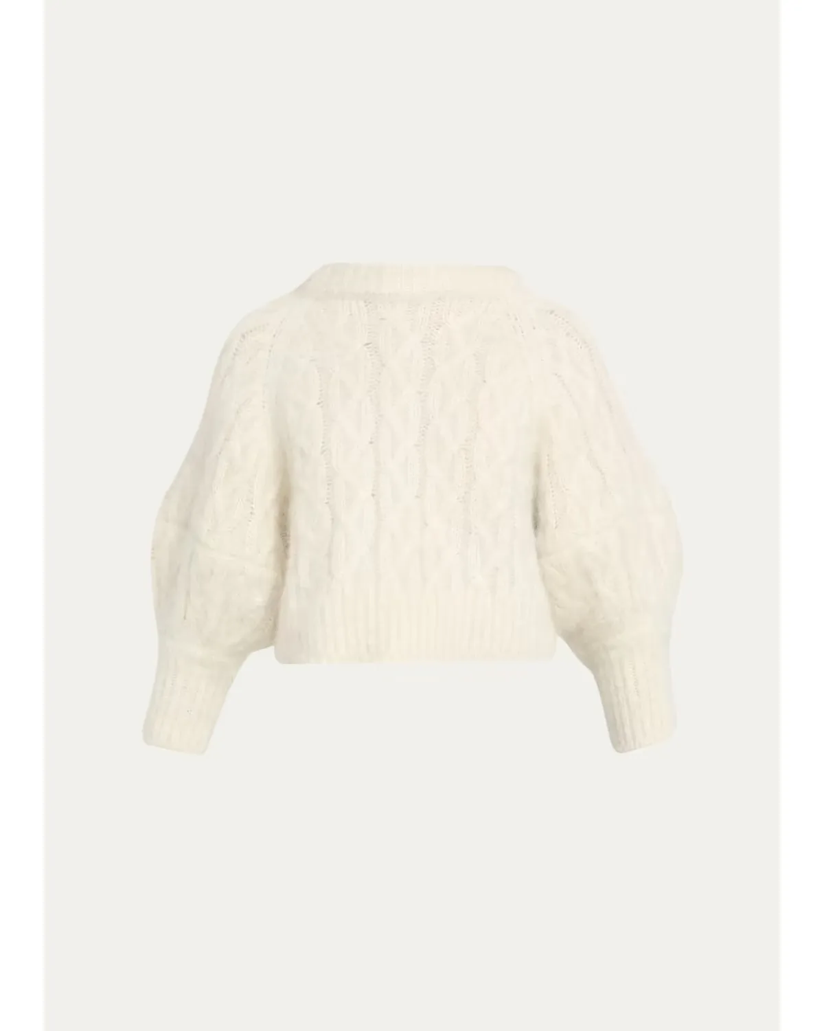 Chalmers Cable Knit Puff-Sleeve Sweater by RUADH