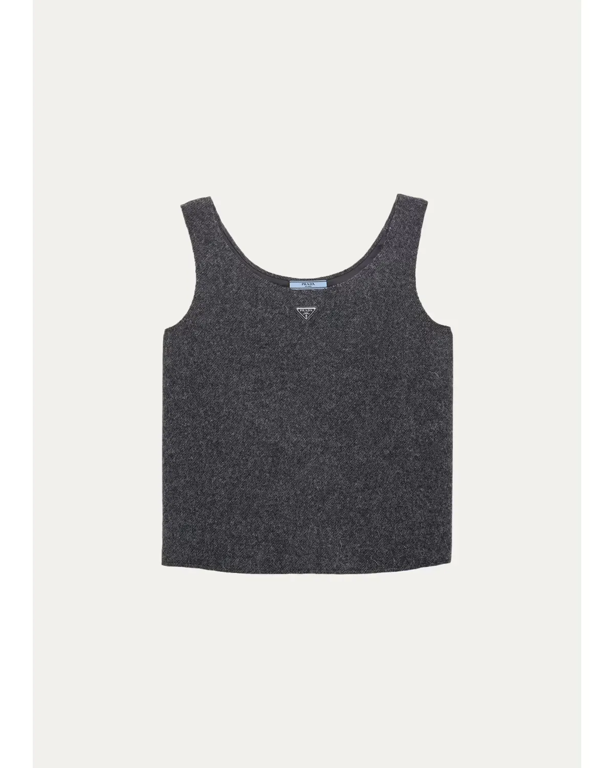 Wool Scoop-Neck Sleeveless Top by Prada
