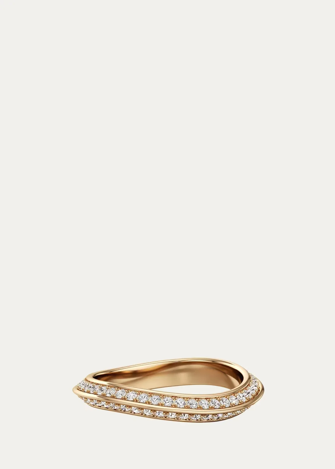 18K Yellow Gold Diamond Band Ring by Bhansali