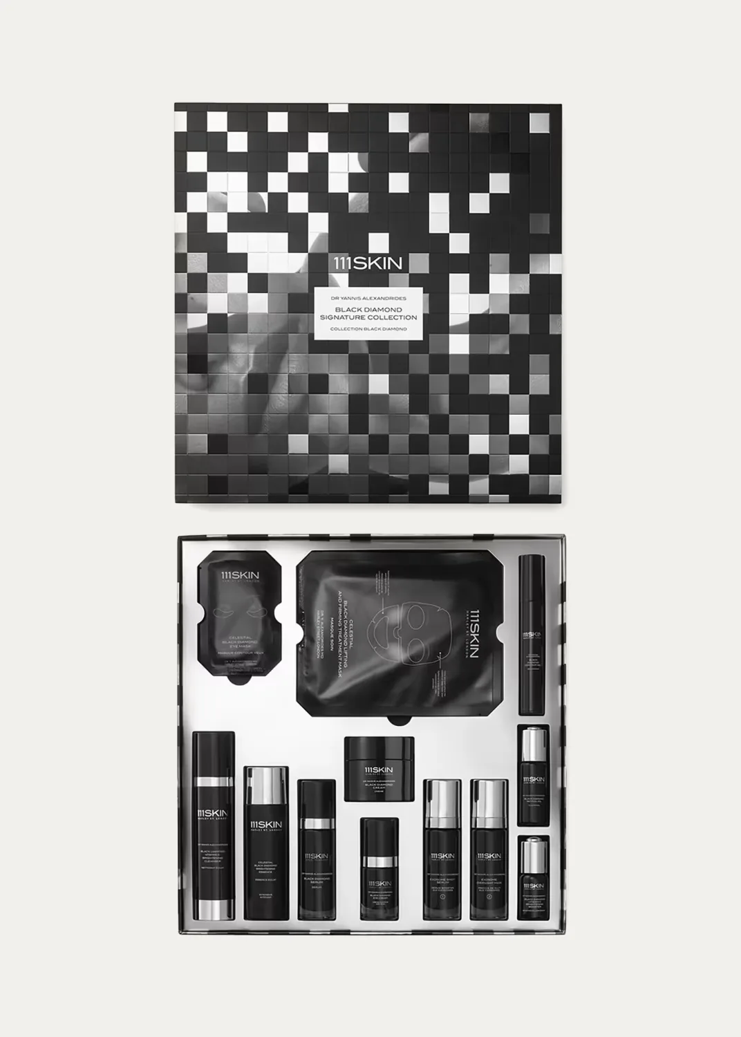 13-Piece Black Diamond Signature Skincare Collection by 111SKIN