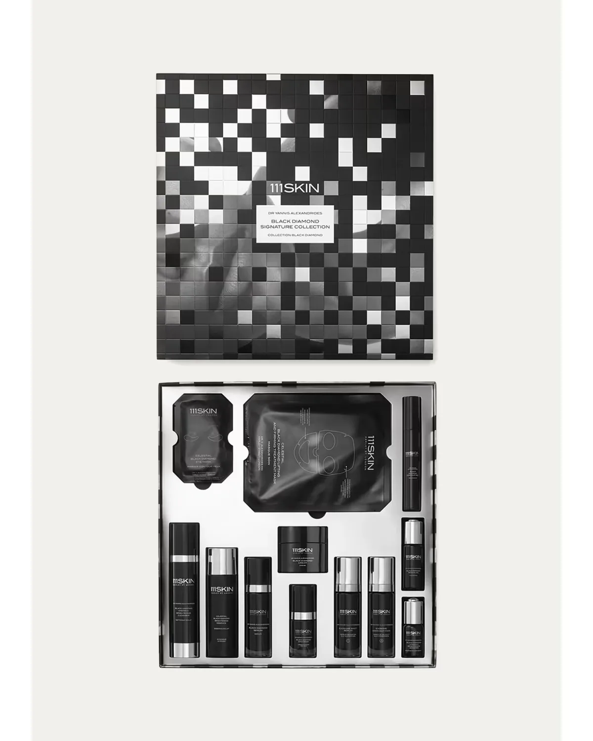 13-Piece Black Diamond Signature Skincare Collection by 111SKIN