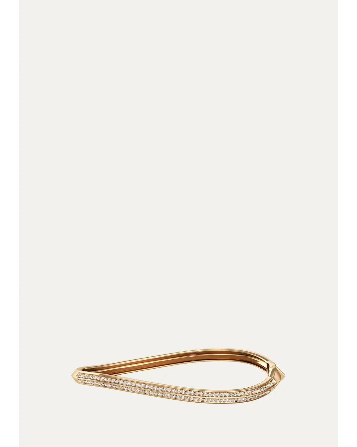 18K Yellow Gold Diamond Bangle Bracelet