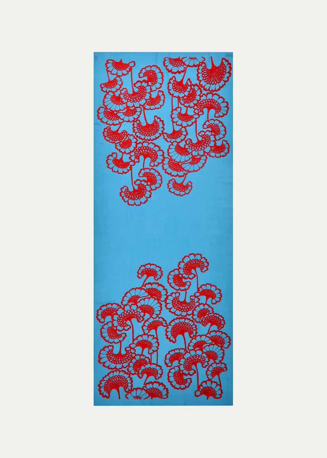 Velour Bloom Merino Wool Scarf by Janavi India