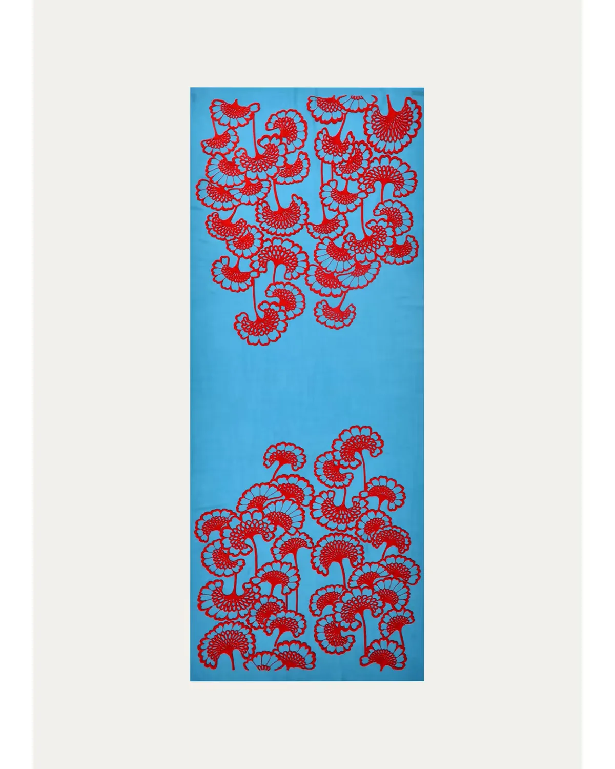 Velour Bloom Merino Wool Scarf by Janavi India