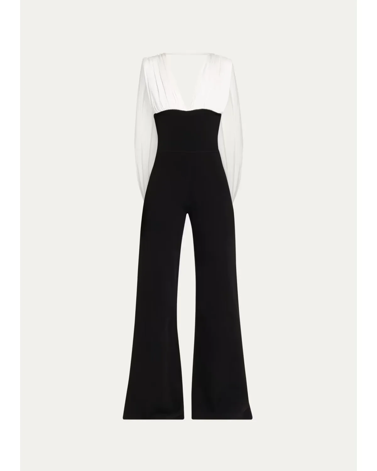 Tilden Plunging Draped Jumpsuit by Et Ochs