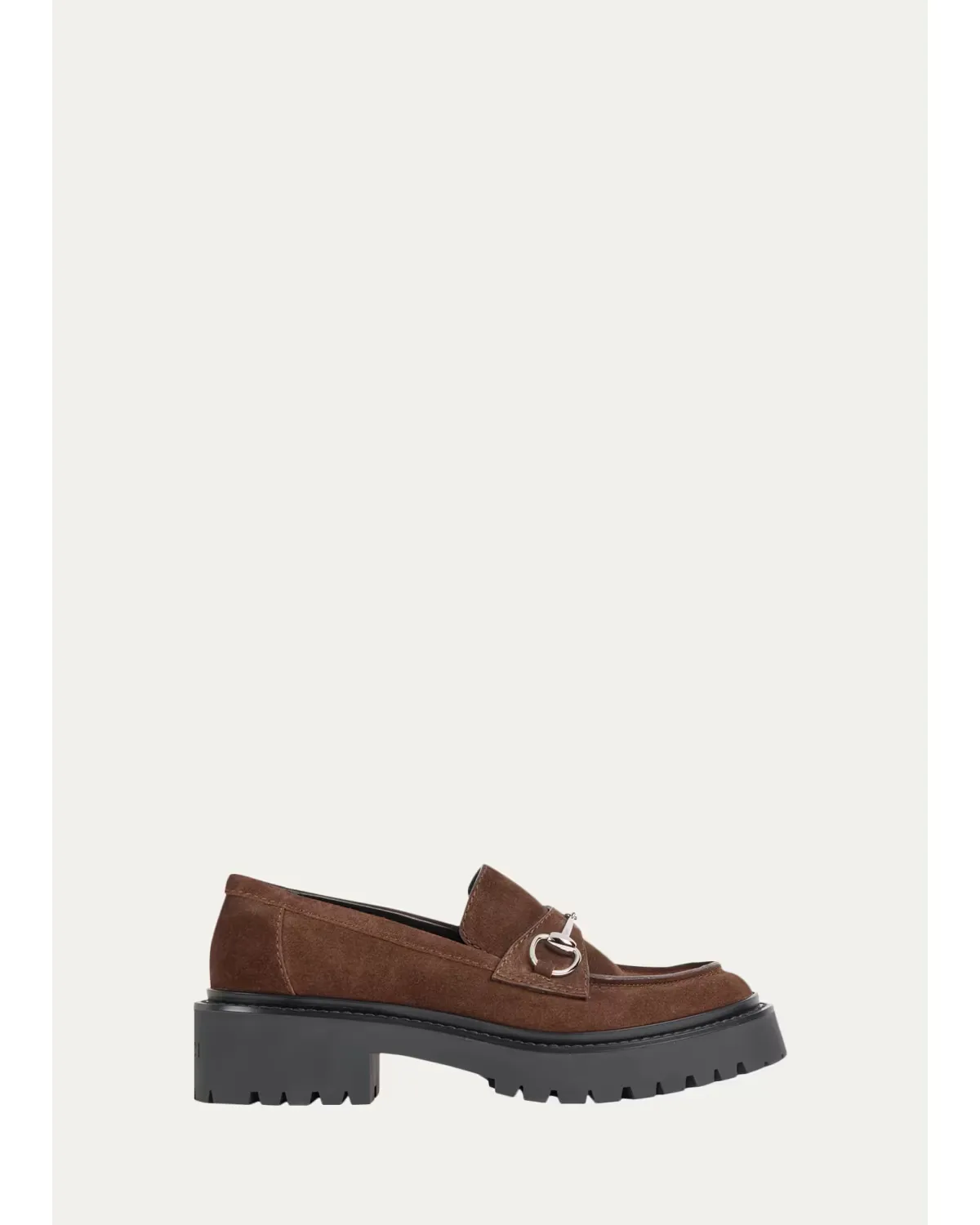 Suede Horsebit Loafers