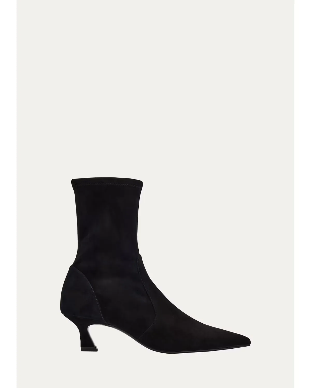 50mm Vinnie Suede Stretch Booties by Stuart Weitzman