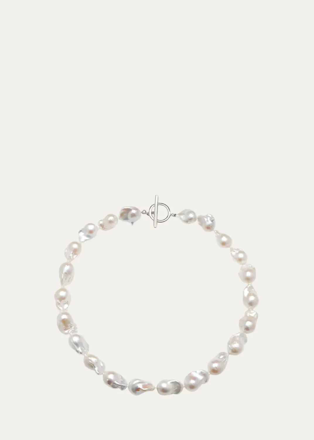 Baroque Pearl Toggle Necklace by Agmes