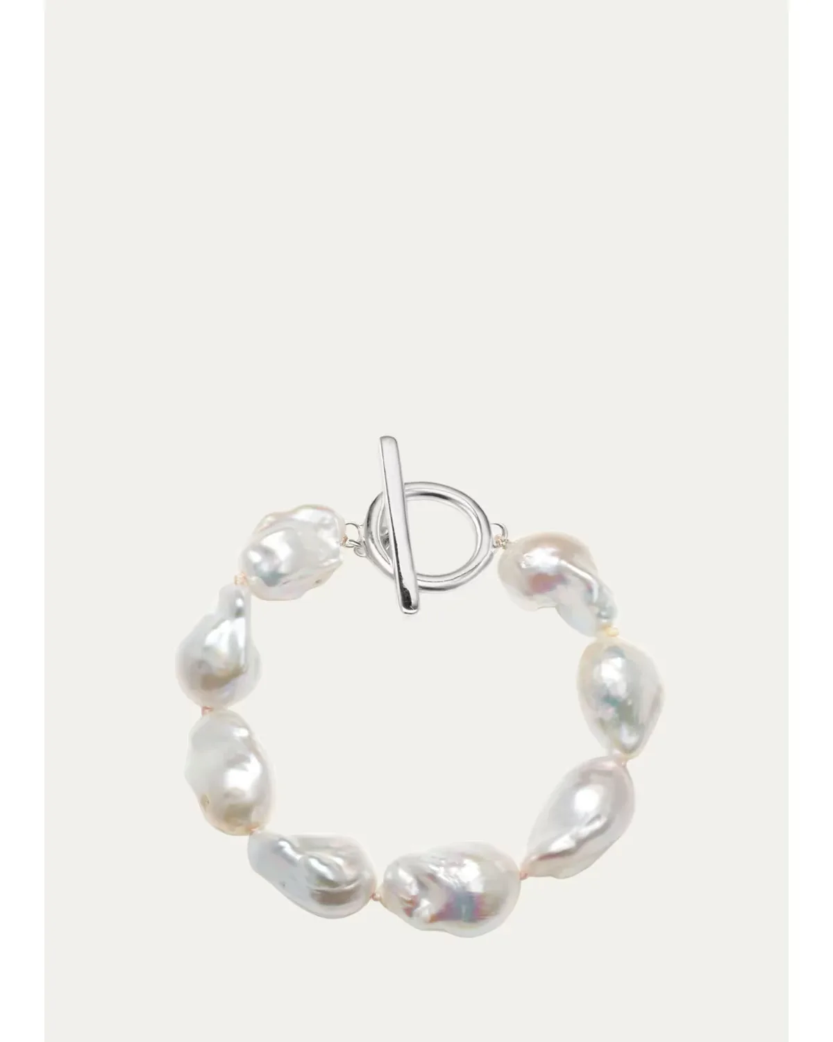 Baroque Pearl Toggle Bracelet by Agmes