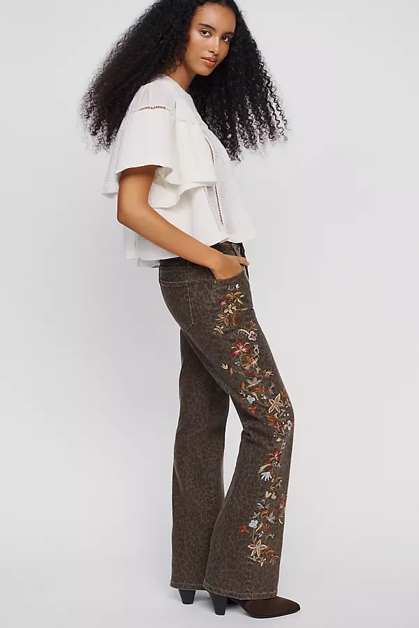 Wyatt Mid-Rise Flare Jeans by Driftwood
