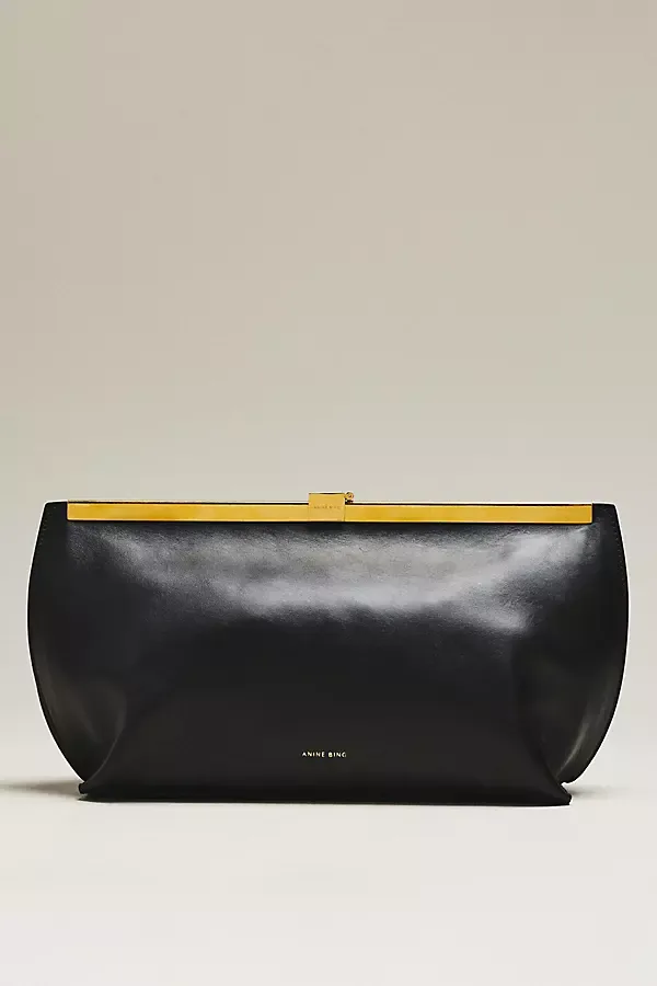 Annie Leather Clutch by ANINE BING