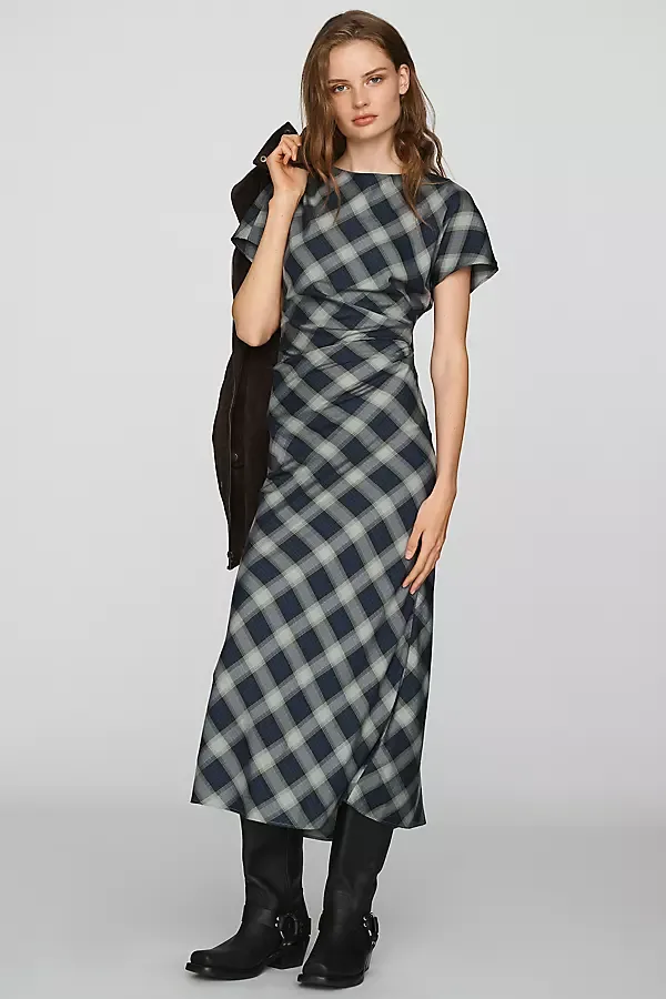 Blaine Plaid Maxi Dress by Nobodys Child