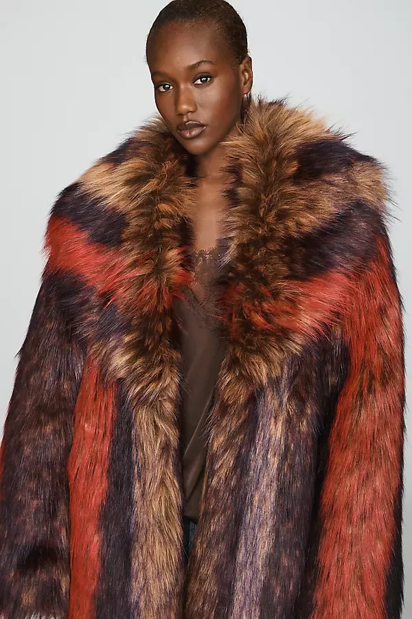 Esmara Faux Fur Coat Jacket by Azalea Wang