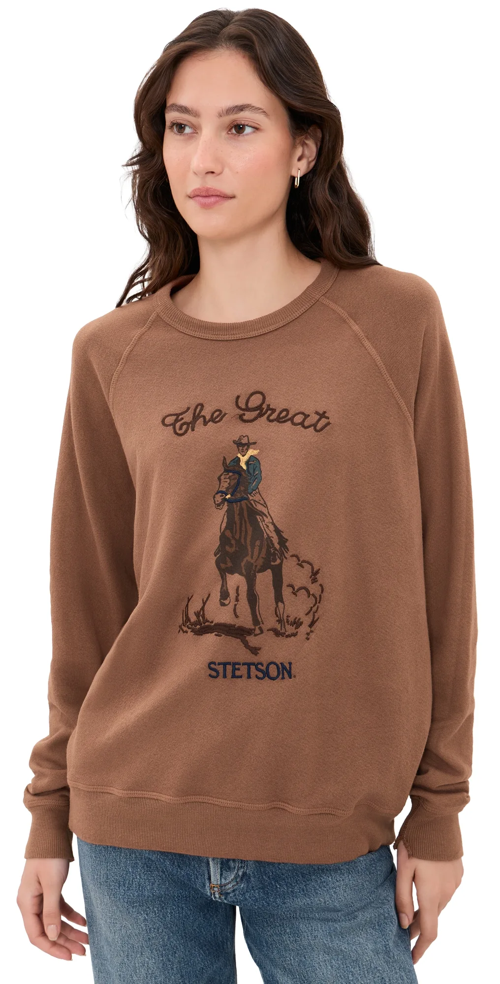 The College Sweatshirt with Stetson Graphic by The Great