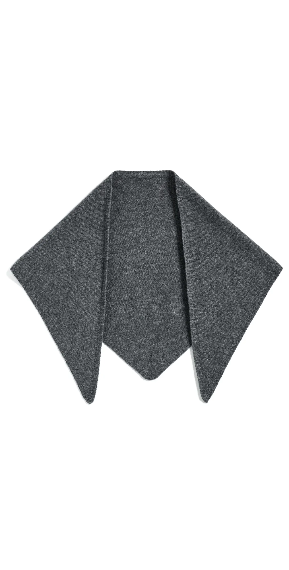 Jaine Knitted Bandana Scarf Dark Heather Grey by Madewell