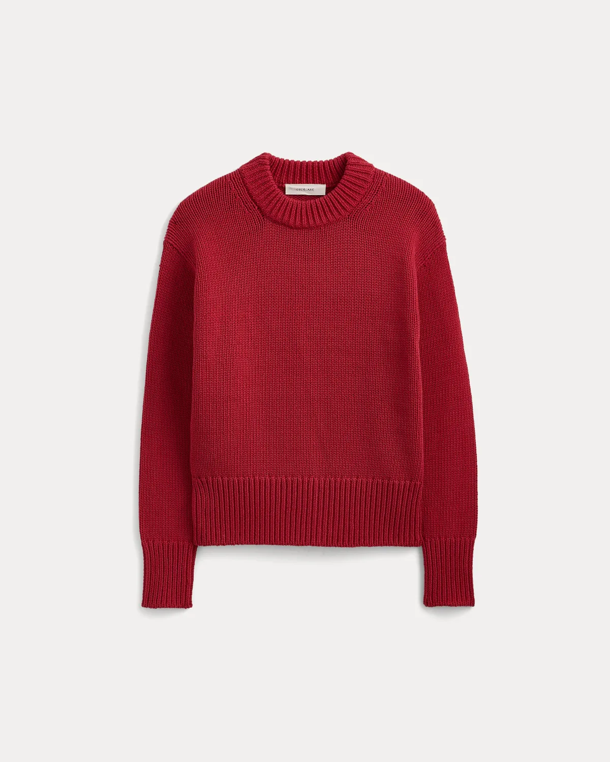 Oversized Cocoon Crew Neck Sweater in Elevated Cotton by Everlane