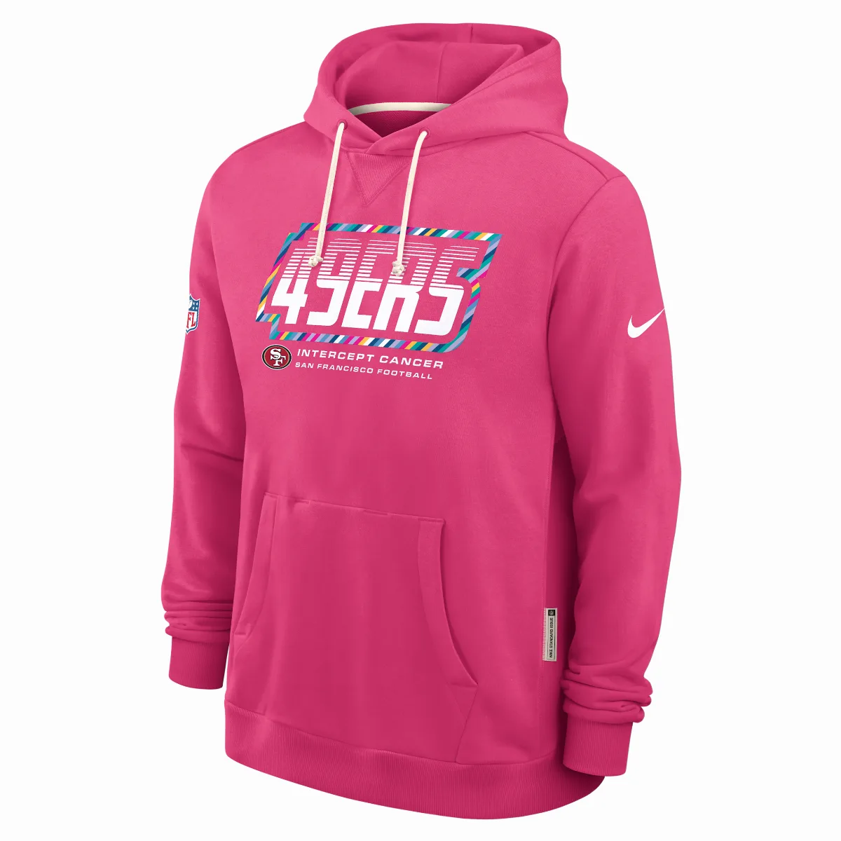 San Francisco 49ers Crucial Catch Sideline Standard Issue Dri-FIT NFL Pullover Hoodie by Nike