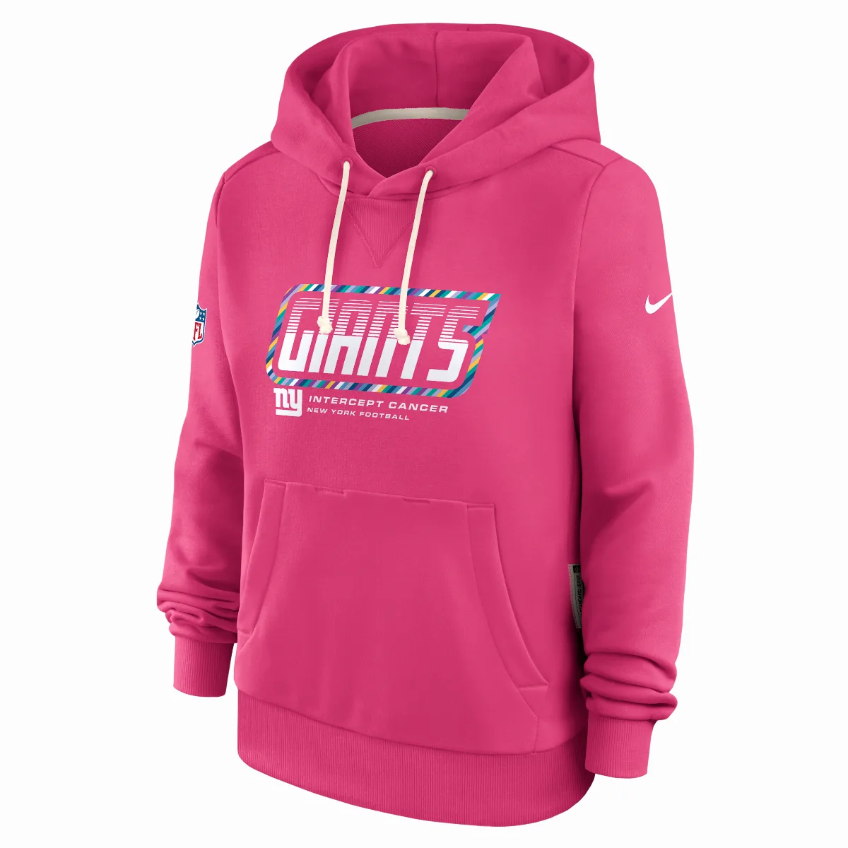 New York Giants Crucial Catch Standard Issue Dri-FIT NFL Pullover Hoodie by Nike