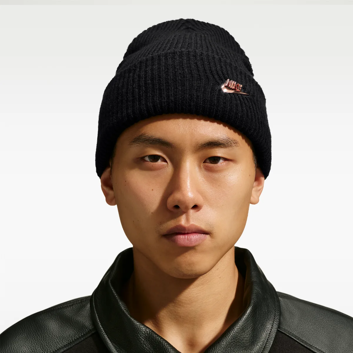 Peak Tall-Cuff Metal Futura Beanie