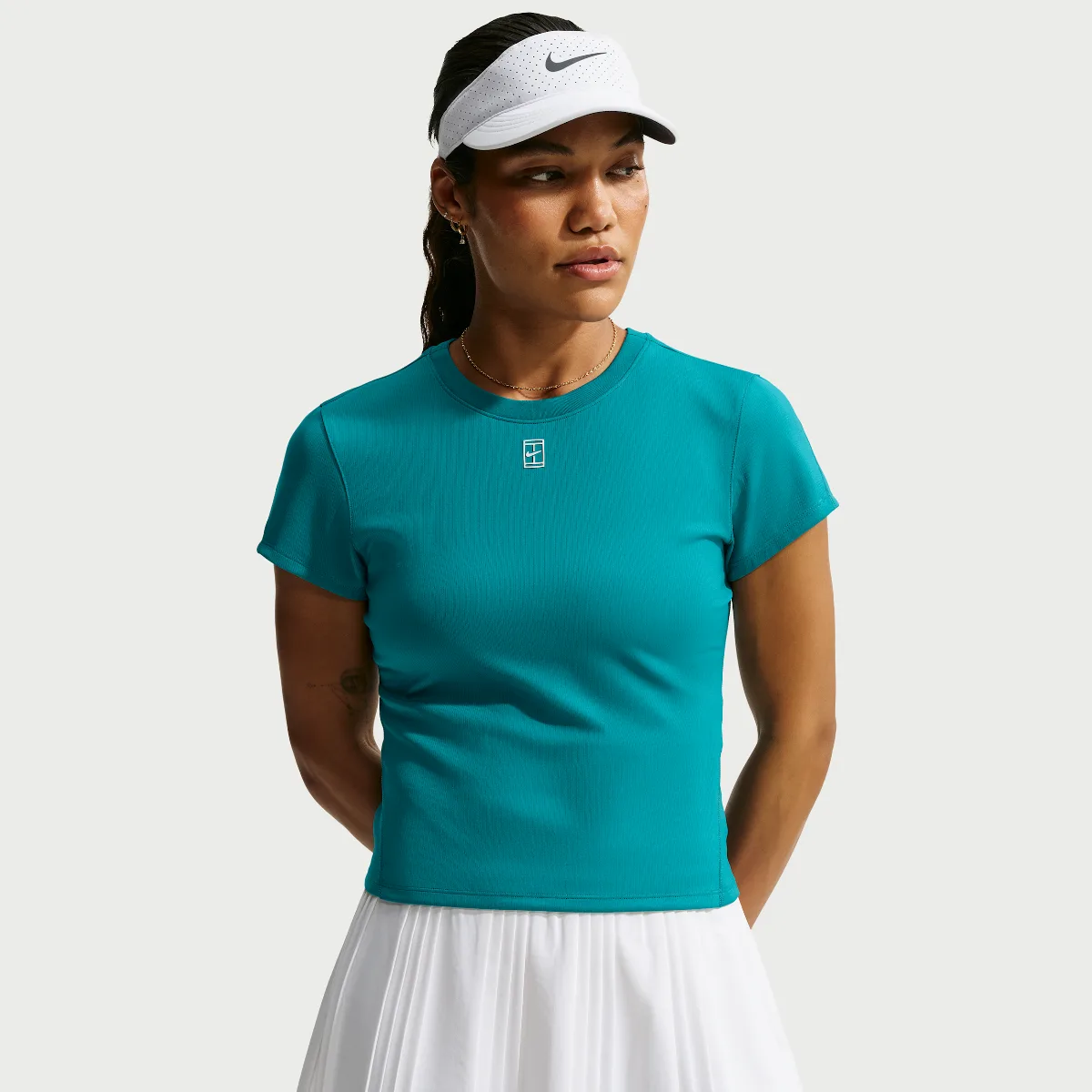 Court Advantage Dri-FIT Short-Sleeve Tennis Top by Nike