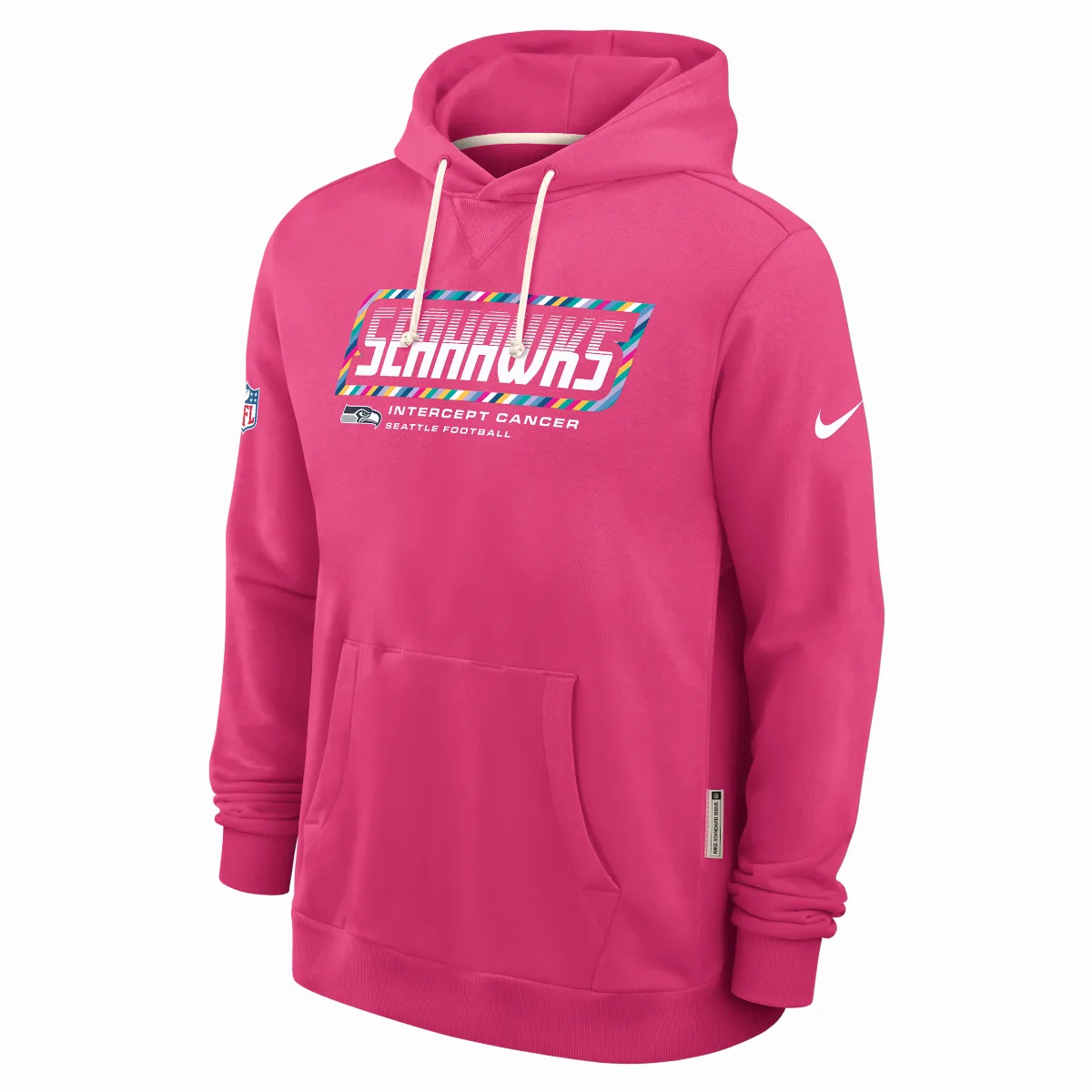 Seattle Seahawks Crucial Catch Sideline Standard Issue Dri-FIT NFL Pullover Hoodie by Nike